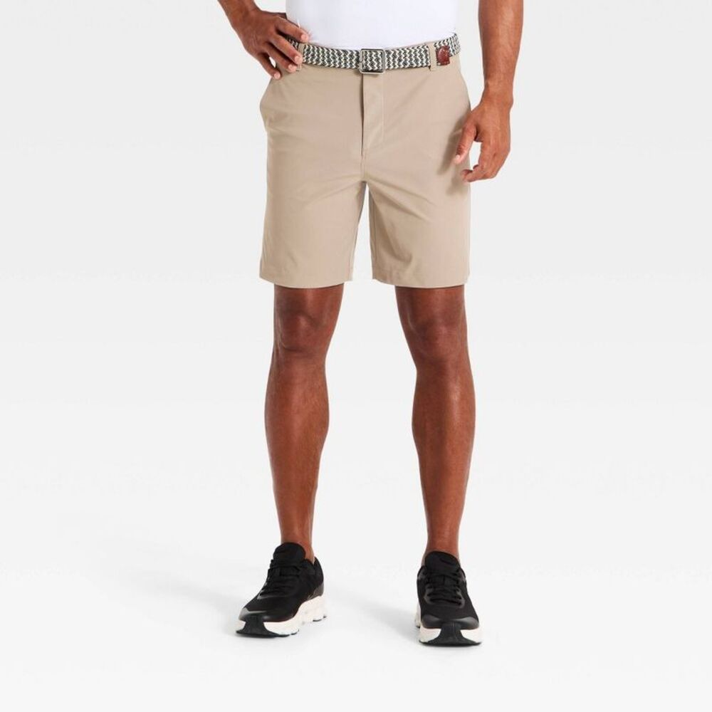 All In Motion - Men's Golf Shorts 8" - All In Motion Light Taupe 4 Beige